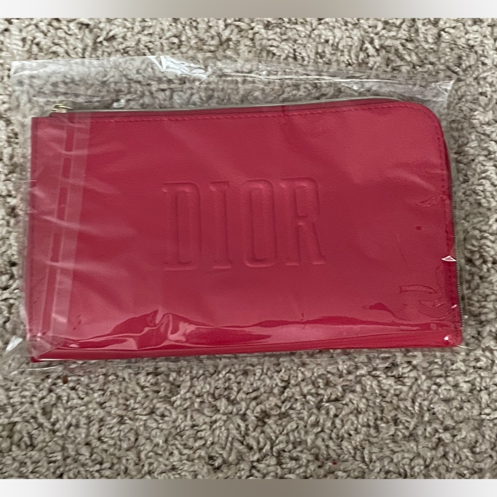 New Dior red make up bag